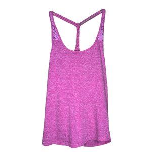 I’m in Love with Derek Women’s Pink Racerback Tank Braided Lace Straps Size M